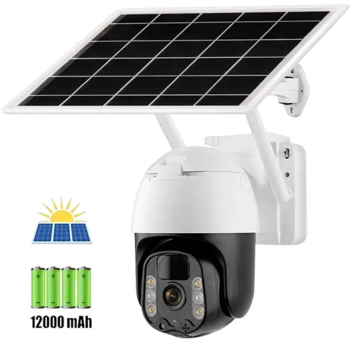 WiFi PTZ Beveiligingscamera met Zonnepaneel en Starlight