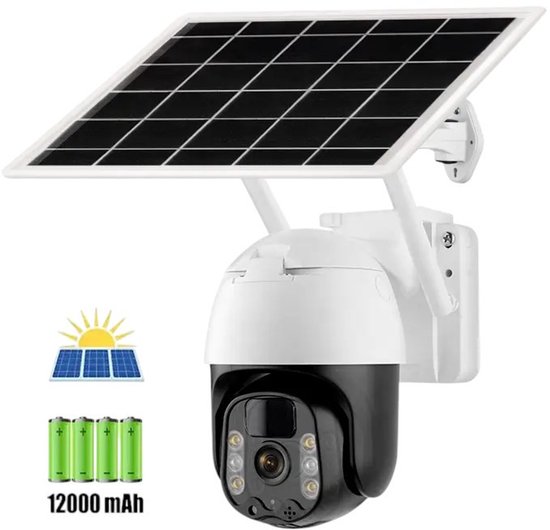 WiFi PTZ Beveiligingscamera met Zonnepaneel en Starlight - WiFi - €129,95