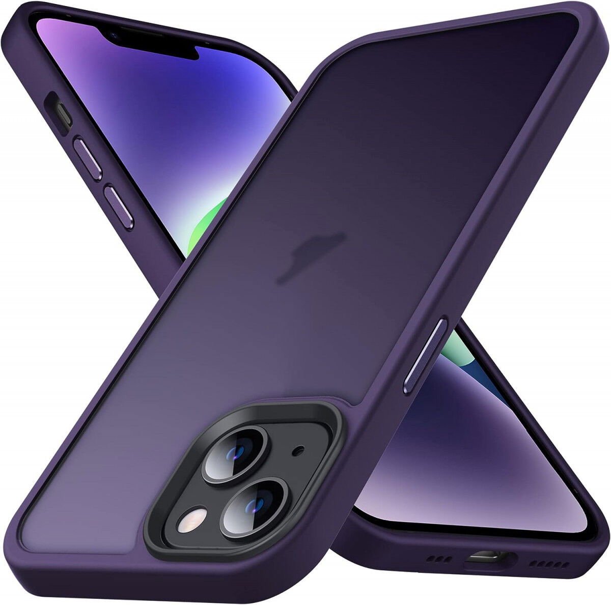Hoesje Geschikt voor Apple iPhone 14 Pro - Matte Back Cover - Paars