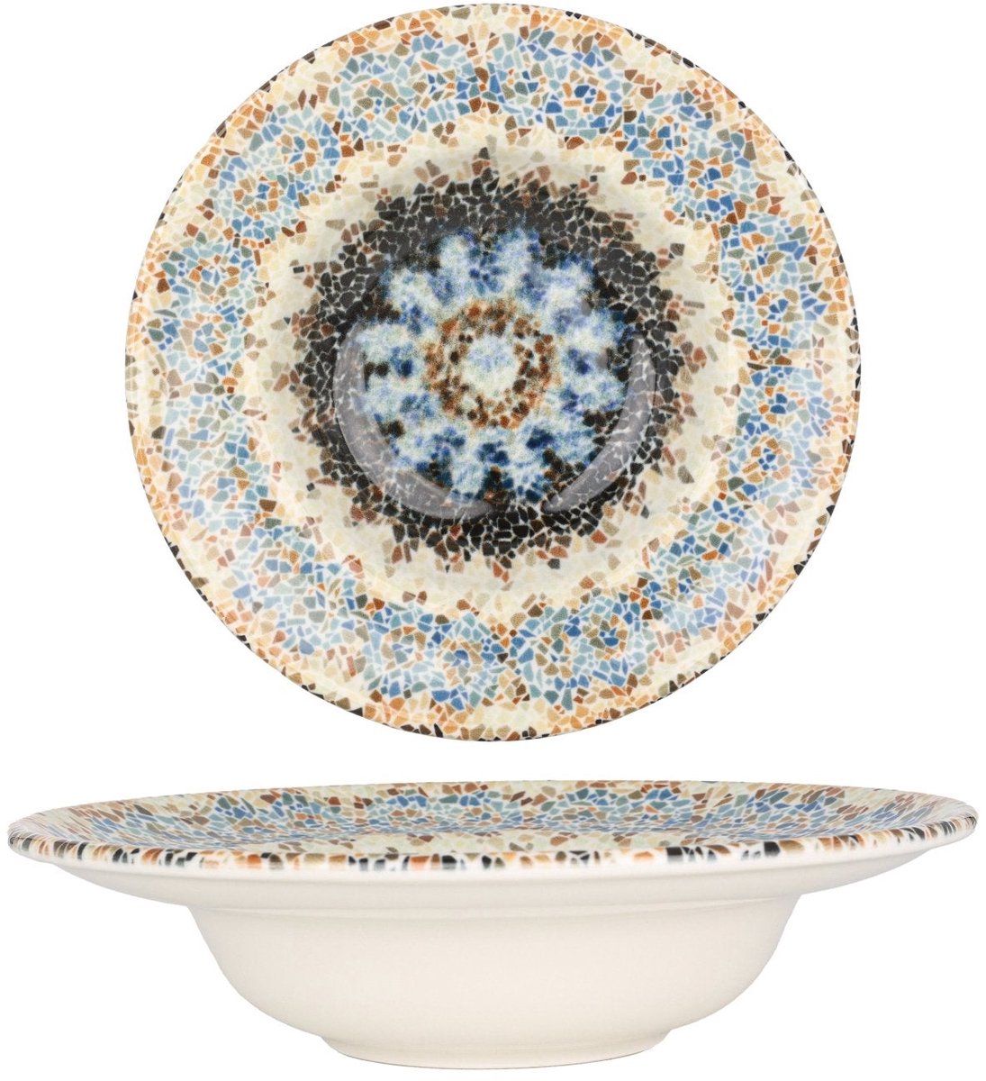 By Bone Pastabord - Armonia - Porselein - 25 cm (400cc) - set van 2