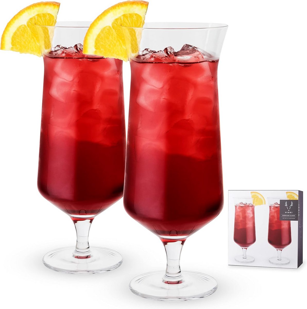 Hoog, Gefacetteerd Cocktailglas voor Tropische Dranken