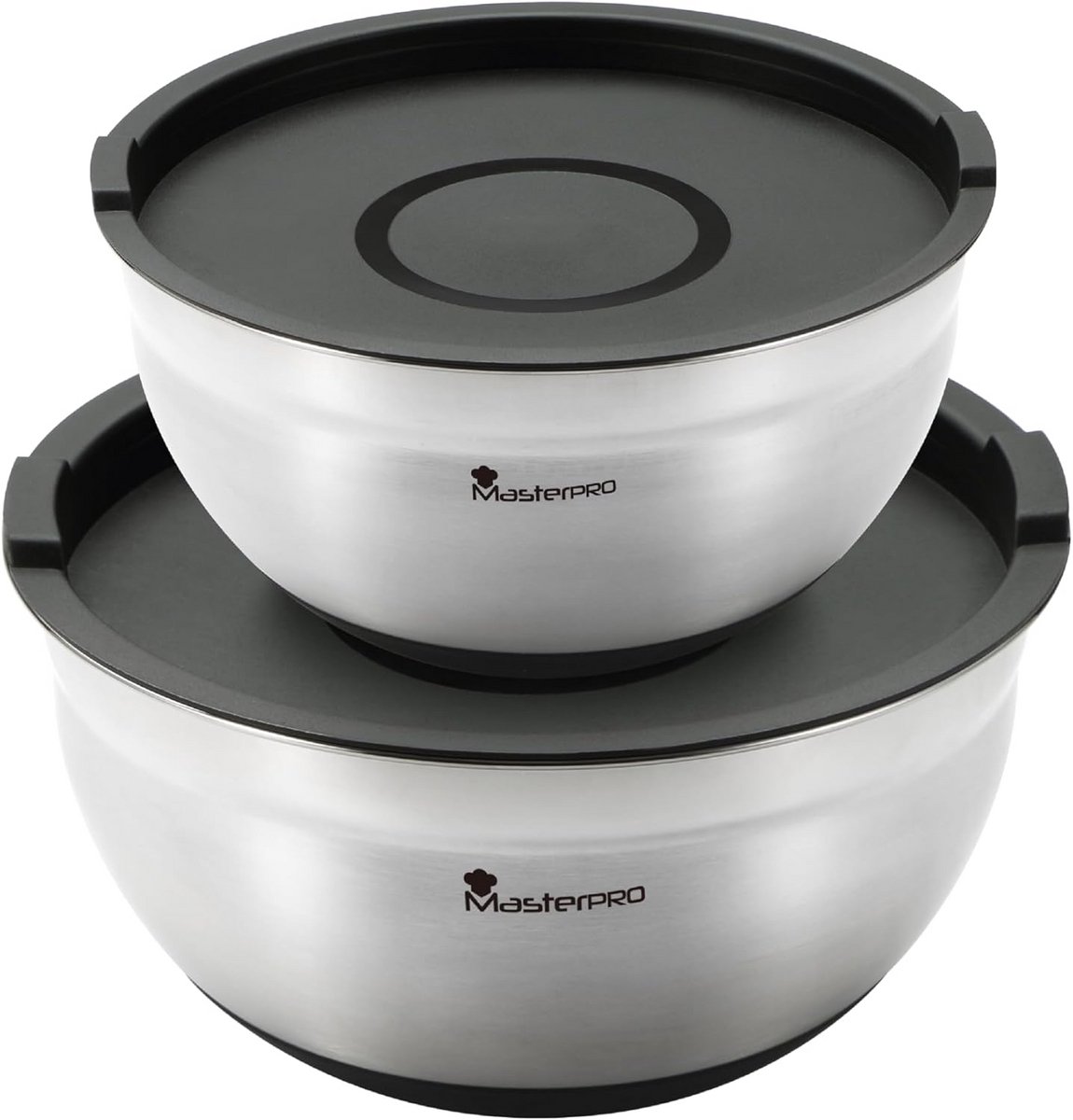 Set van 4 Mengkommen RVS - Professionele RVS Mengkommen voor Keuken