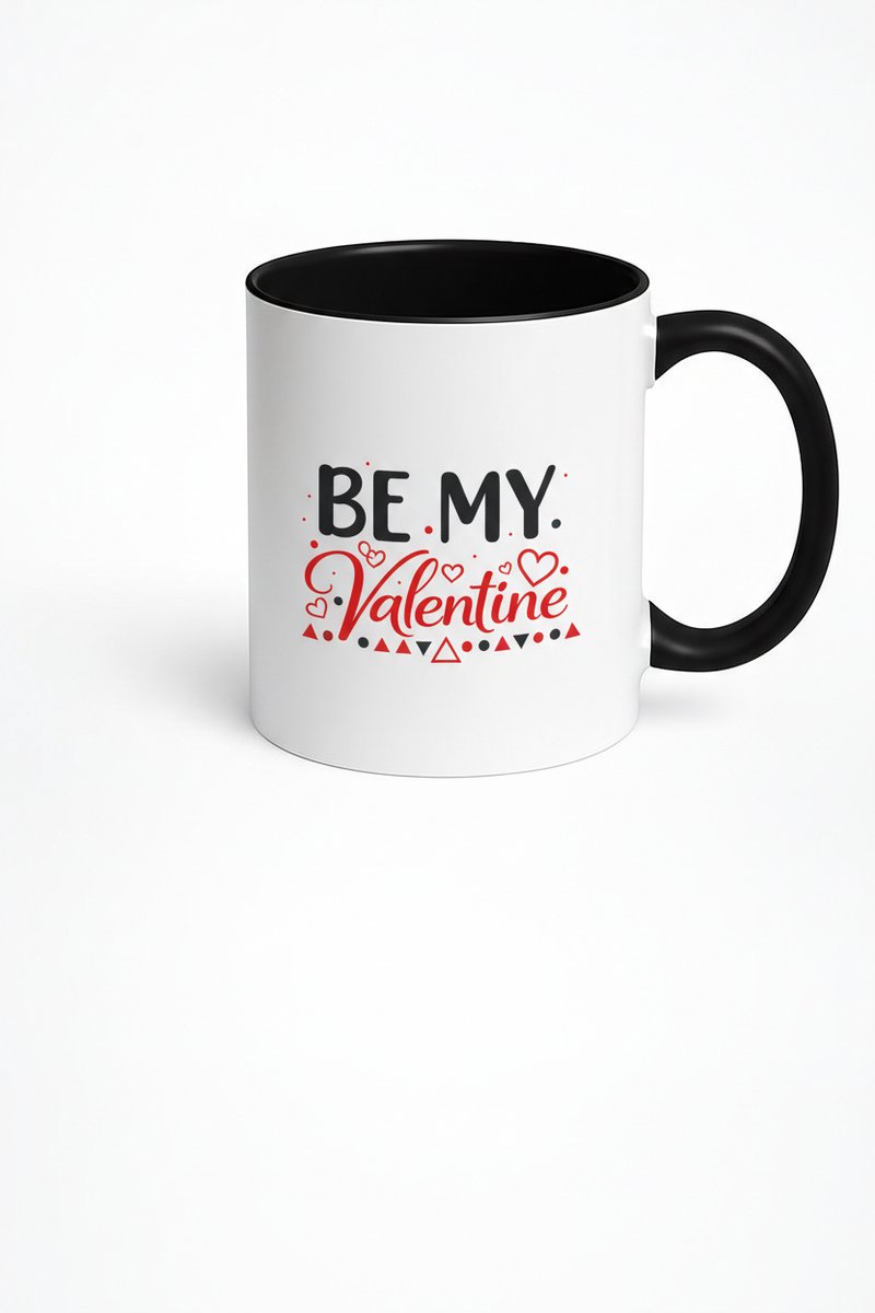 Valentijn Mok 'Be My Valentine' met Harten Design - Romantisch Cadeau