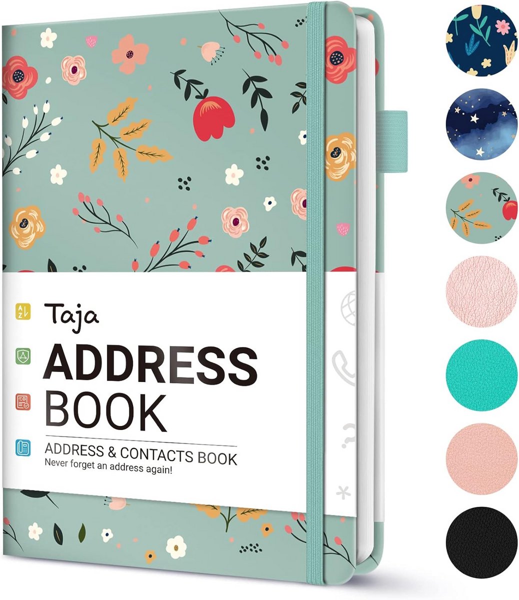 Adresboek met Alfabetische Tabs - Groot Formaat en Hardcover voor Contactpersonen