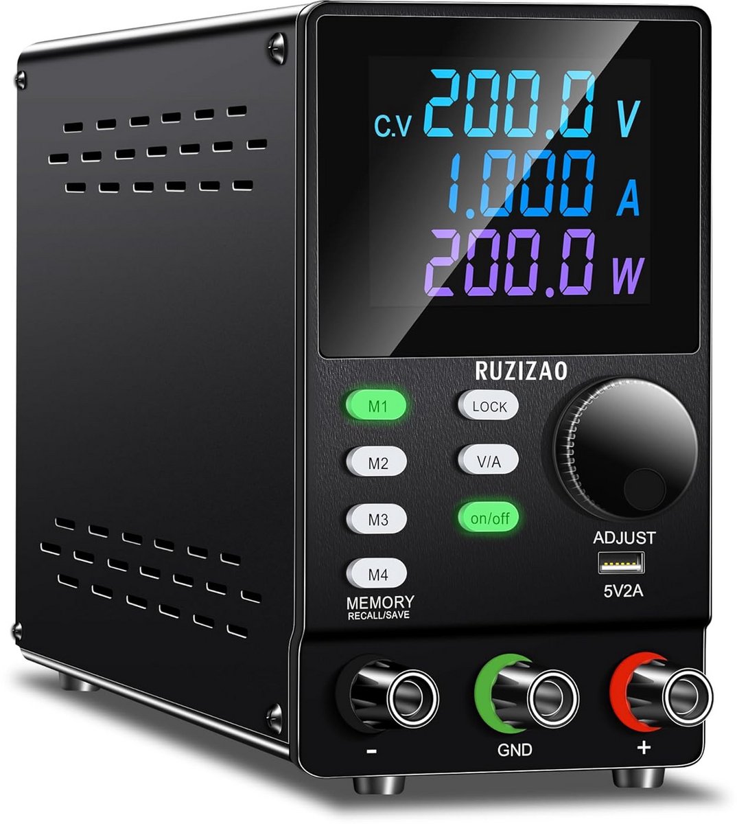 Programmeerbare Gelabelde Laboratoriumvoeding 300V 1A met PC Software en Geheugen