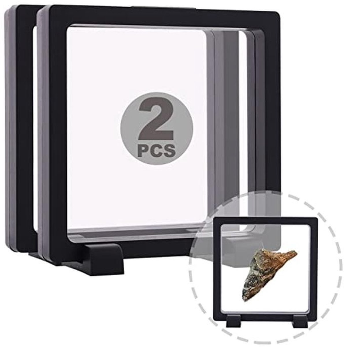 Challenge Muntdisplaystandaards voor fossielen en sieraden - 2 stuks 10,5 cm