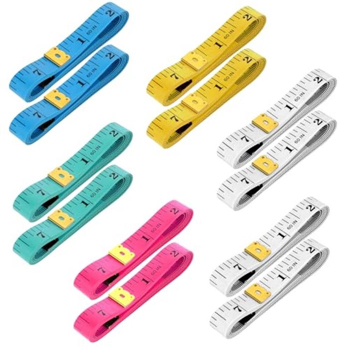 12 stuks meetlint 150 cm - Universeel zacht meetlint voor lichaamsmetingen