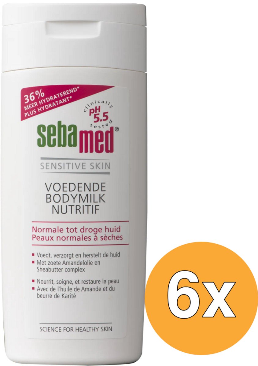 Sebamed Bodymilk - 6 x 200 ml - Voordeelverpakking