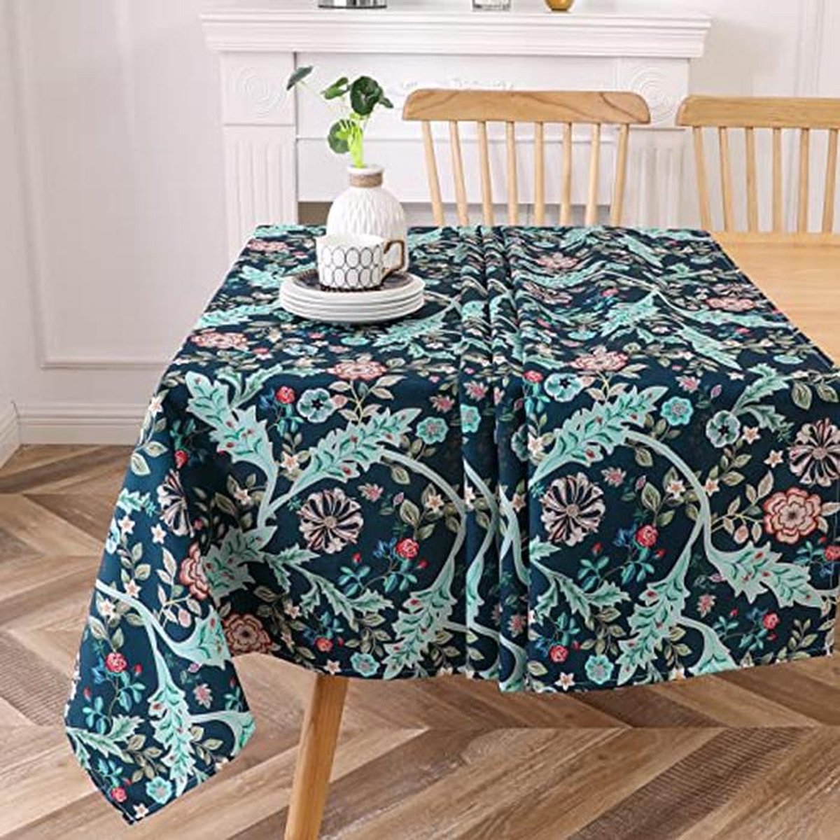 Waterbestendig rechthoekig tafelkleed voor keuken en eetkamer - 180 cm x 140 cm