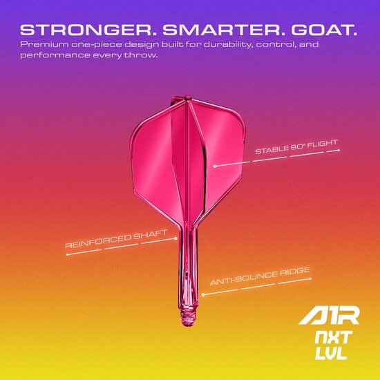 GOAT Air Neon Pink NO6 - Dart Flights van GOAT — afbeelding 2