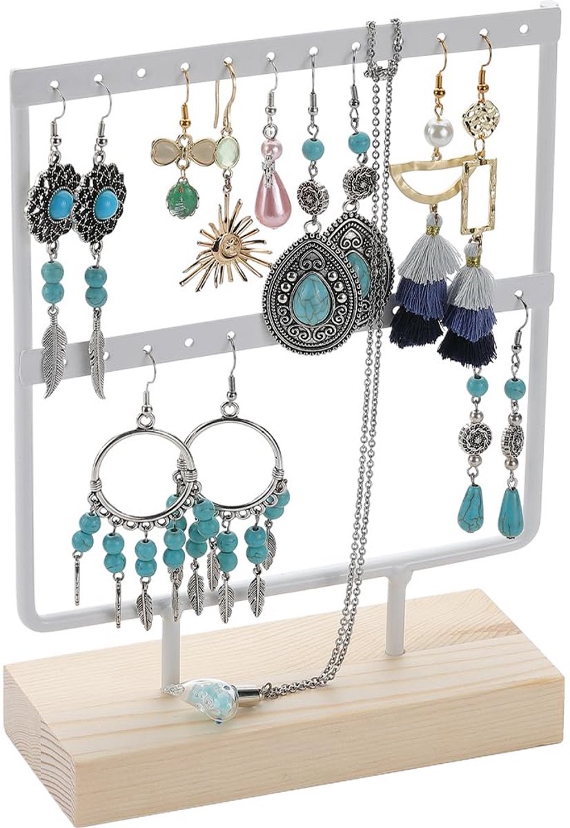 Ohrring Displaystandaard - 2 Etages - 24 Gaten