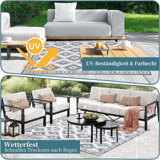 Omkeerbaar Buiten Tapijt 120x180 cm - Weerbestendig en UV-Bestendig Polypropyleen — afbeelding 5