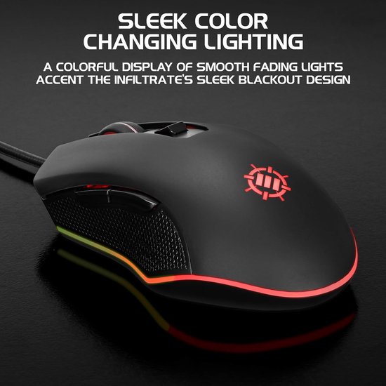 USB Gaming Muis met Programmeerbare Knoppen en RGB Verlichting — afbeelding 3