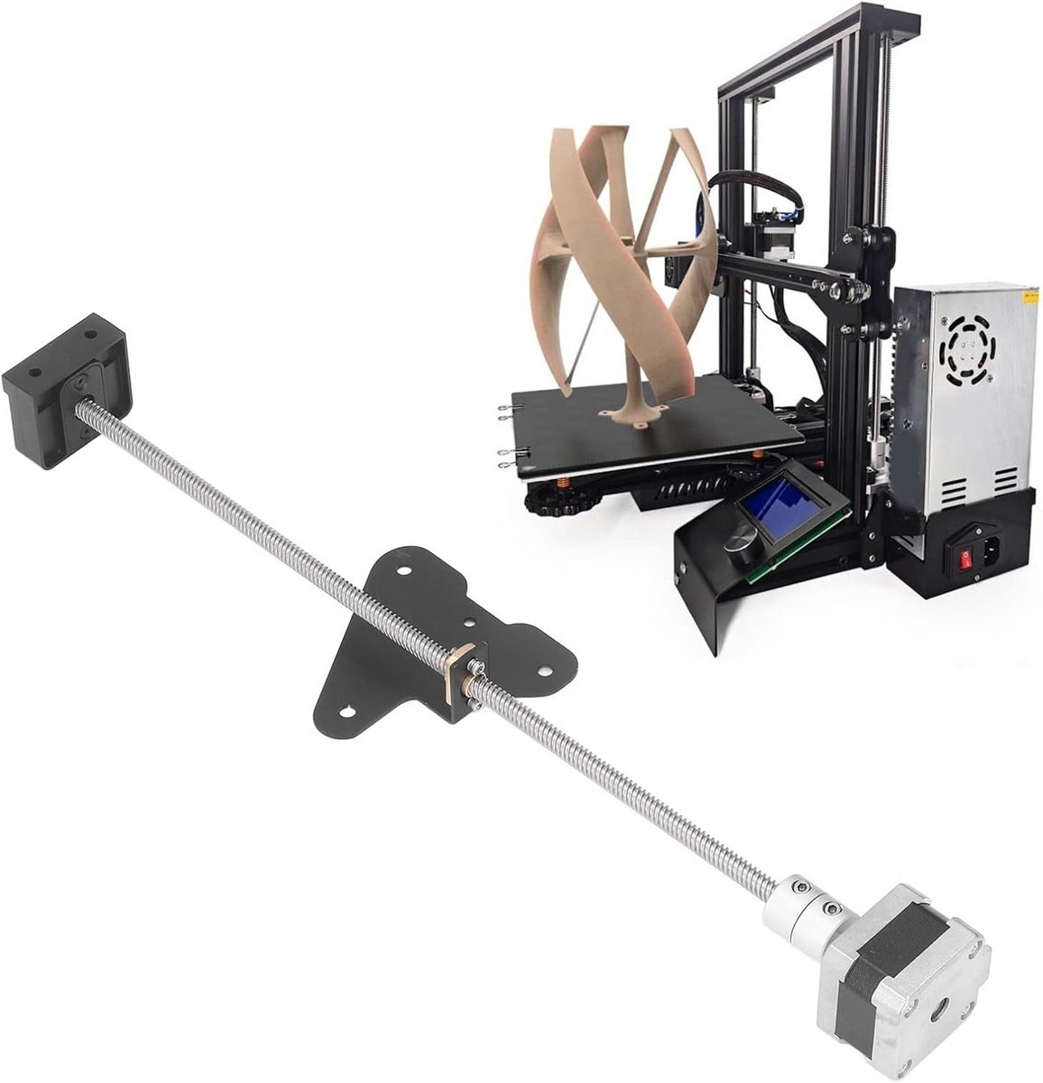 Dubbele Z-As Upgradekit voor 3D-Printers met Loodschroefgeleider - Stabiliteit en Precisie Verhoging