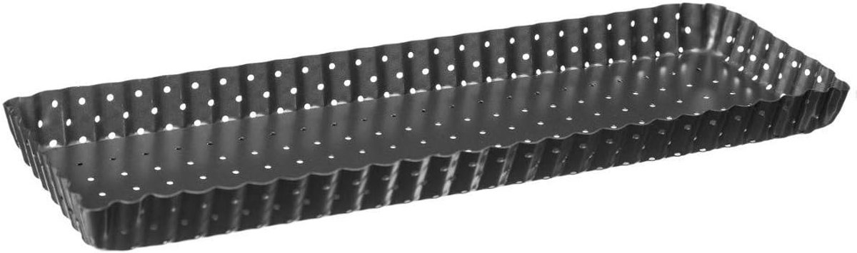 Rechthoekige Quichevorm met Antiaanbaklaag en Afneembare Bodem (35x11 cm)
