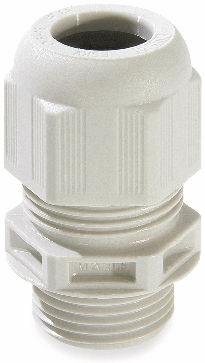 WISKA Kabelwartel, 10066412, ESKV 20, M 20x1.5, metrisch, lichtgrijs
