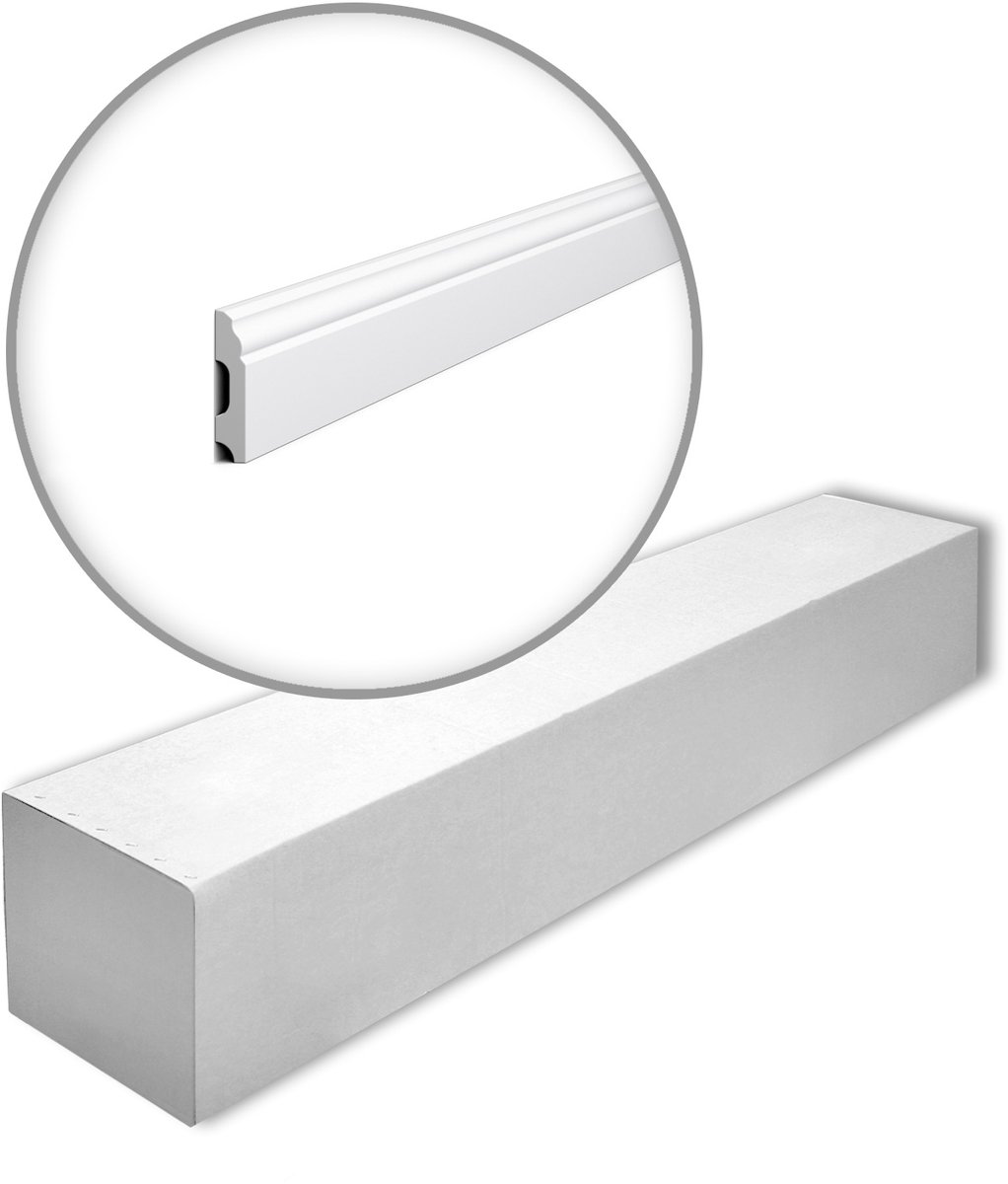 NMC FB1F-box WALLSTYL Noel Marquet 1 doos 17 stukken Plint tijdeloos klassieke stijl wit | 34 m