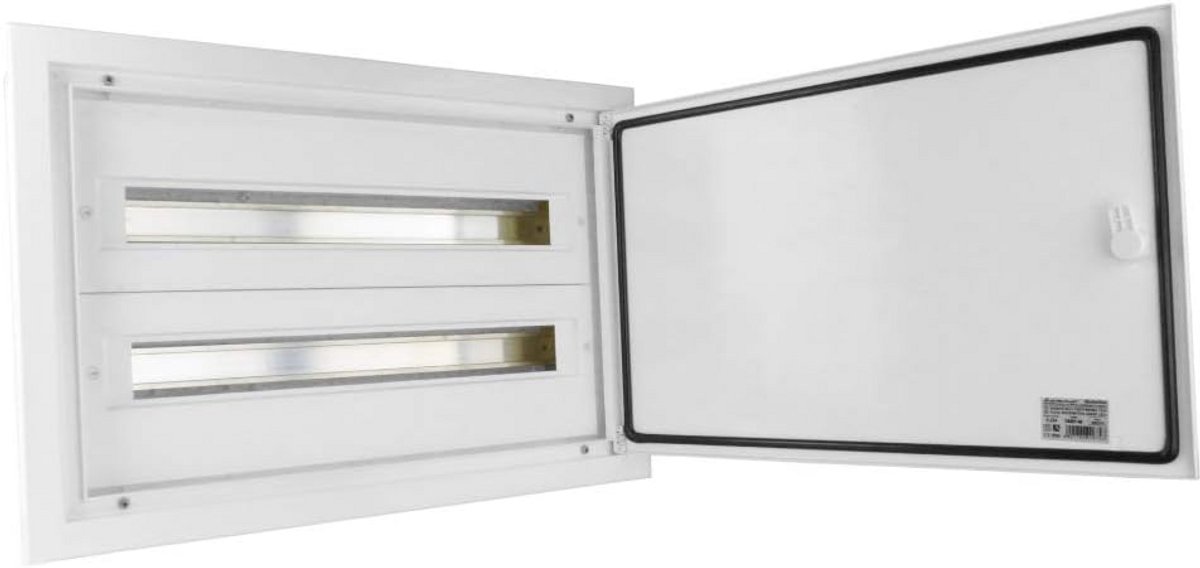 Inbouw Verdeelkast IP54 2x24 Groepen Aluminium Deur voor Zekeringen