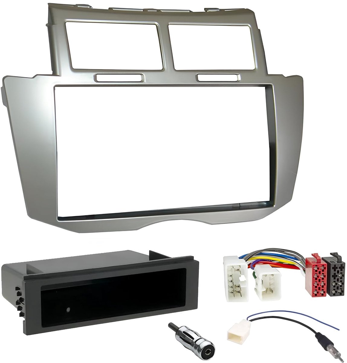 Montageset Autoradio Adapter 1 DIN/2 DIN voor Toyota Yaris 2005-2011