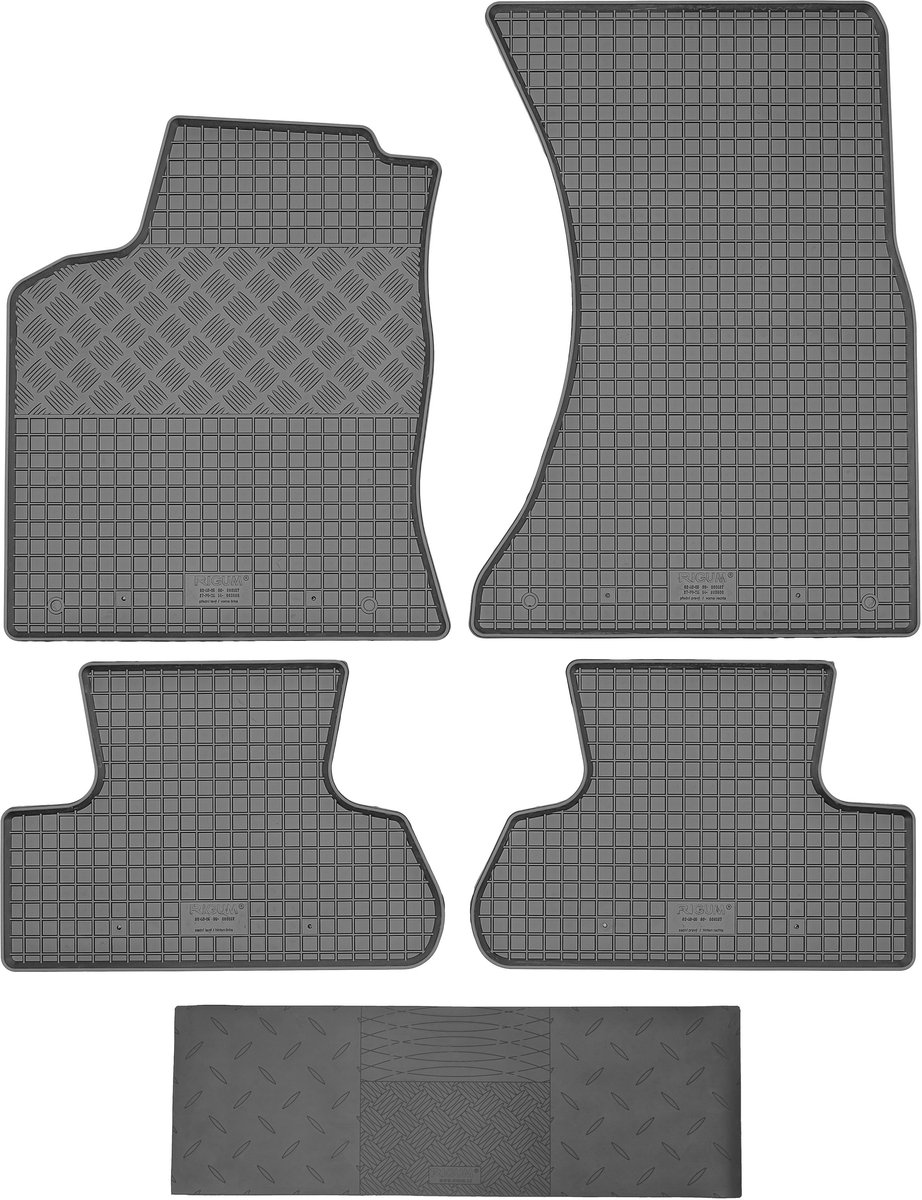 Max-Dywanik RIGUM Serie - Automatten - Audi Q5 2009-2017 - Met Osłona - Zwart