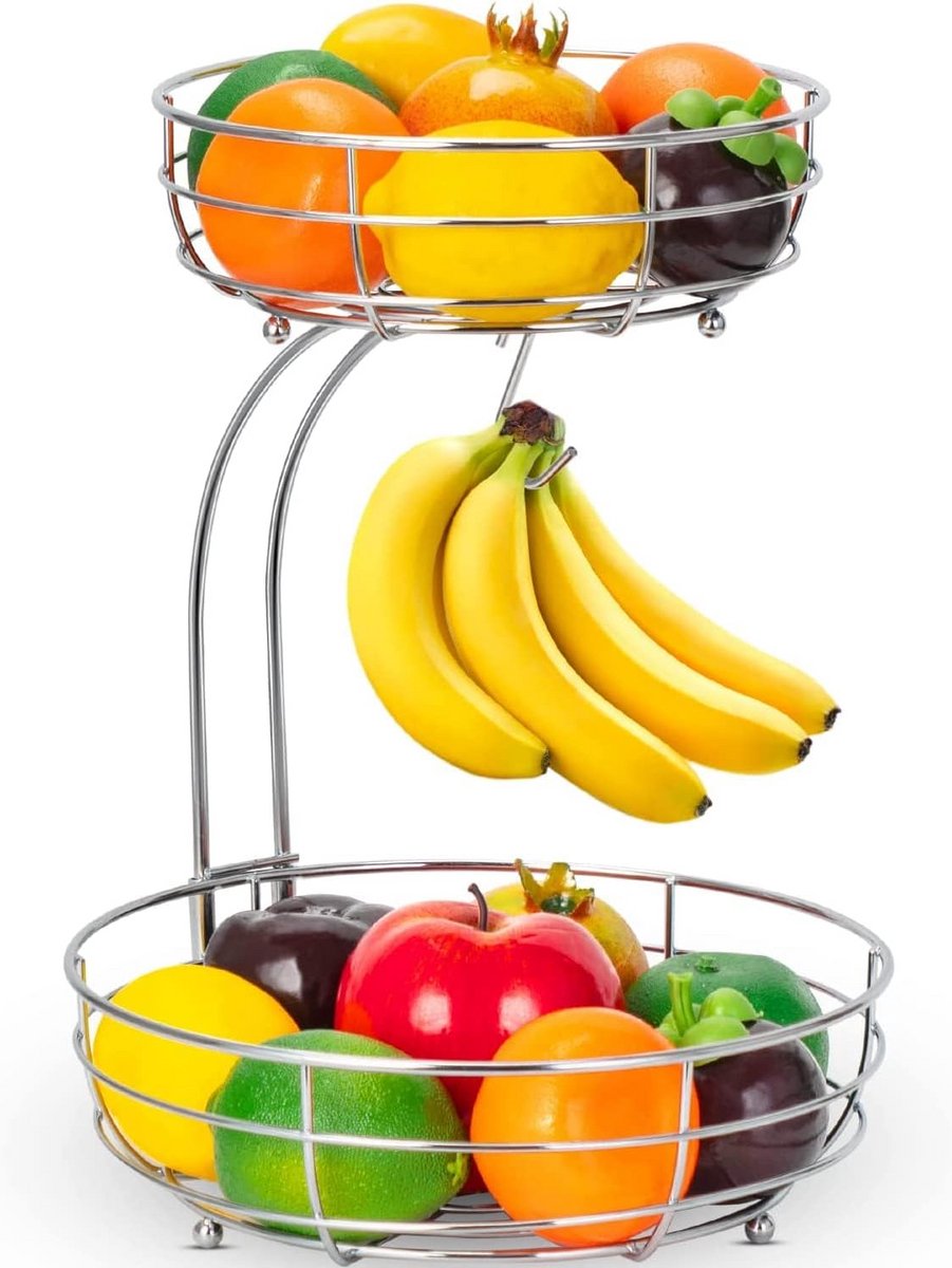 Fruitschaal Etagere - Fruitmand .. Laags - Opslagschaal
