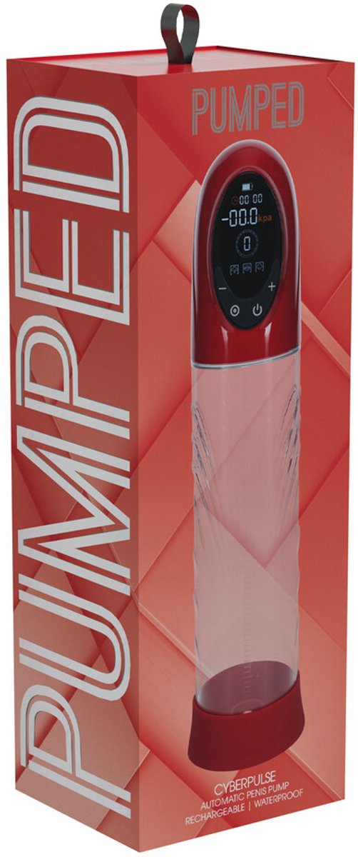 CyberPulse - Automatic Waterproof Penis Pump - Metallic Red