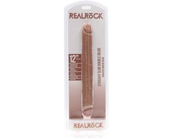 RealRock by Shots Slim dubbel Ended dildo's 12 / 30,5 cm - Tan - Huidkleur