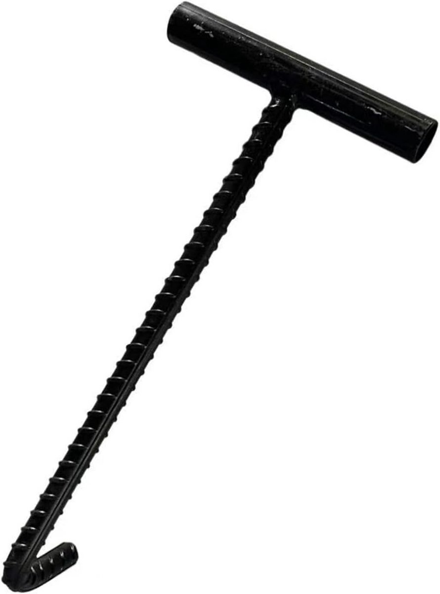 Riool deksel lifter met antislip handvat - roestvrij staal 10 mm - verkrijgbaar in 30, 40 en 50 cm