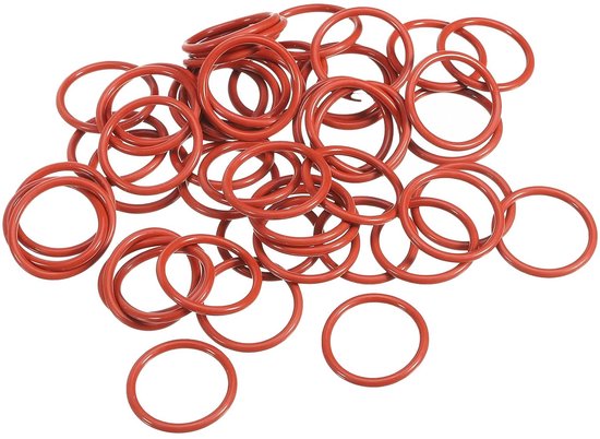 Sourcing Map 20 Stück Silikon-O-Ring VMQ – 23 Mm AD X 19 Mm ID X 2 Mm Breite, Weiß, Temperaturfest Von -30 Bis +200 °C
