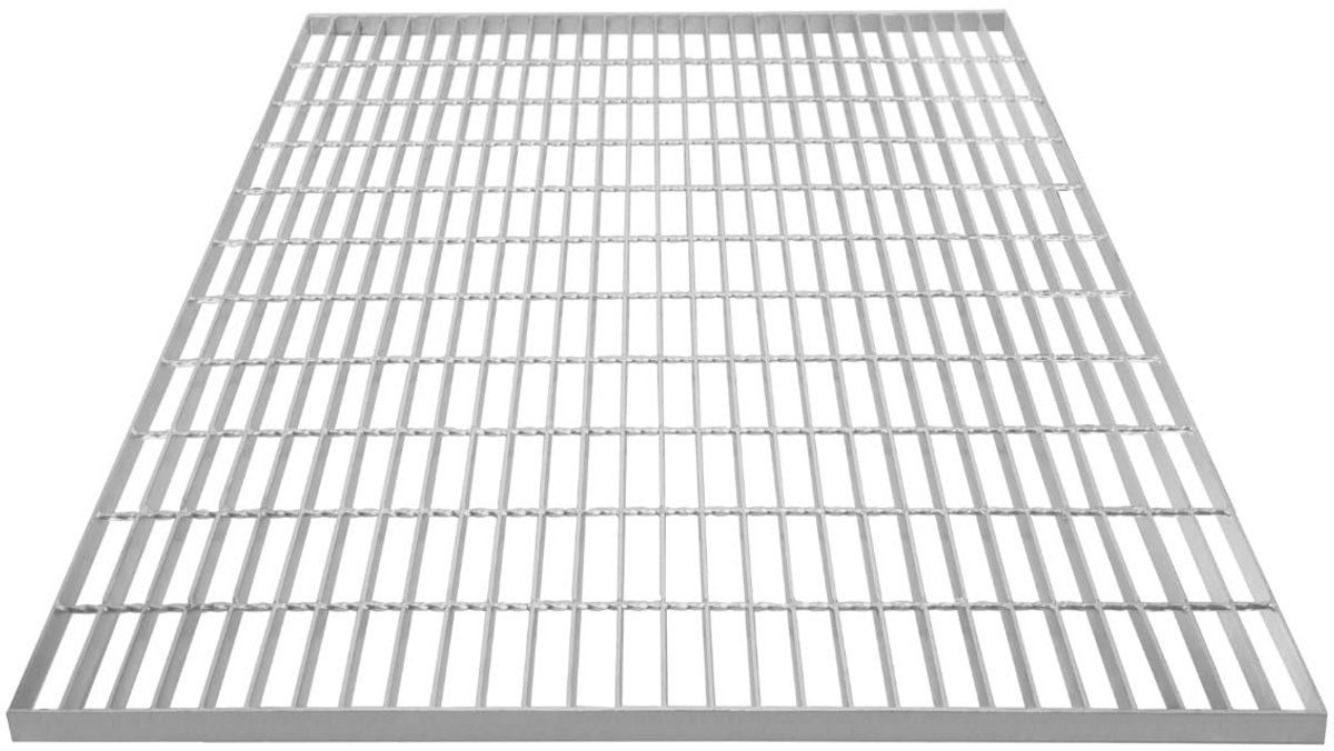 Zware Gegalvaniseerde Roosterplaat 110x100cm - Afvoerput / Vloerpaneel met Hoge Draagkracht 1100kg