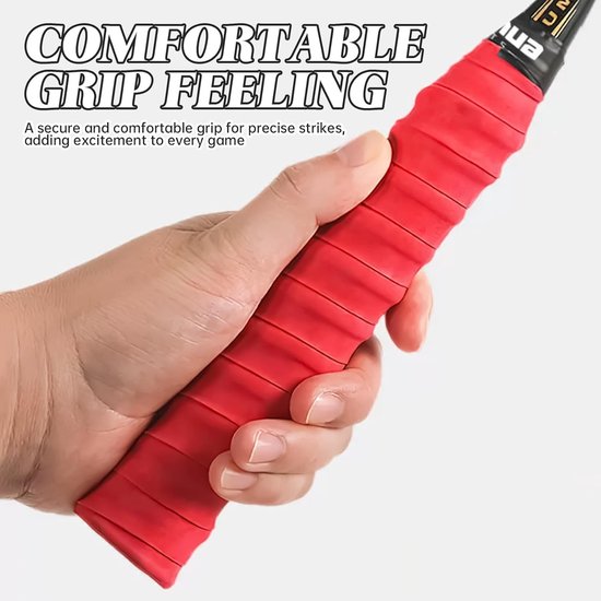 Grip Band voor Badminton Racket - Pack van 8 - 110 cm - Zelfklevend ...