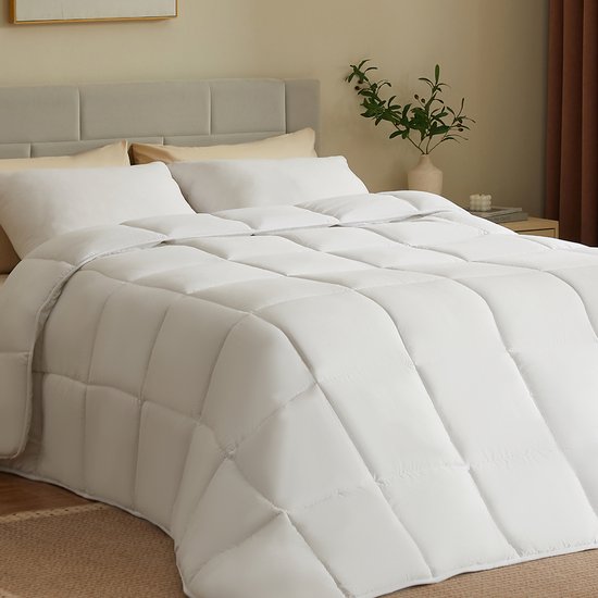 CASABEL dekbed 240x260 cm, 300 g/m² polyester, 4 seizoenen - ademend, thermoregulerend, wasbaar
