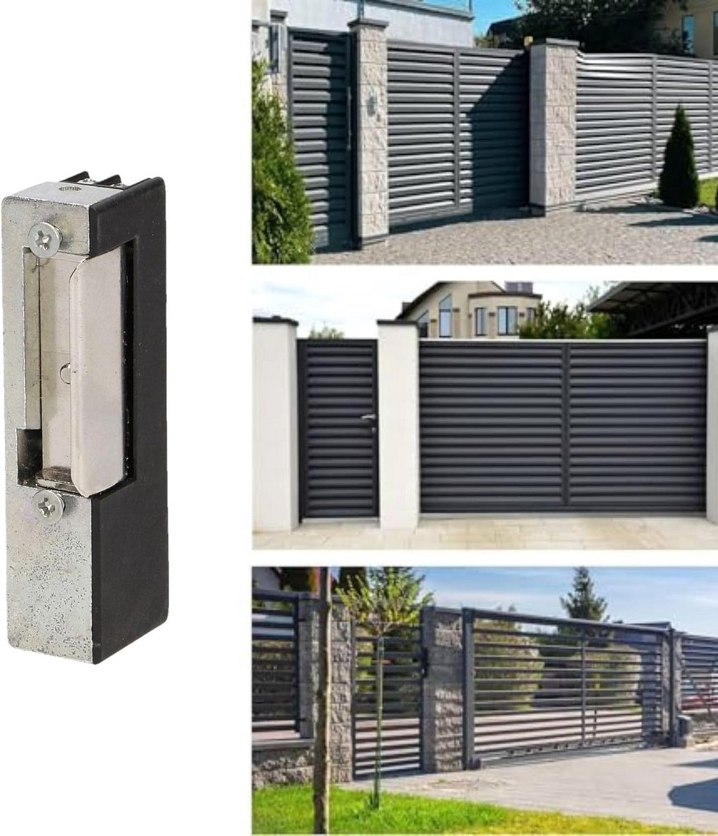 Elektrische Deurdranger Asymmetrisch voor Rechter Deuren - Magnetisch Slot voor Intercomsystemen