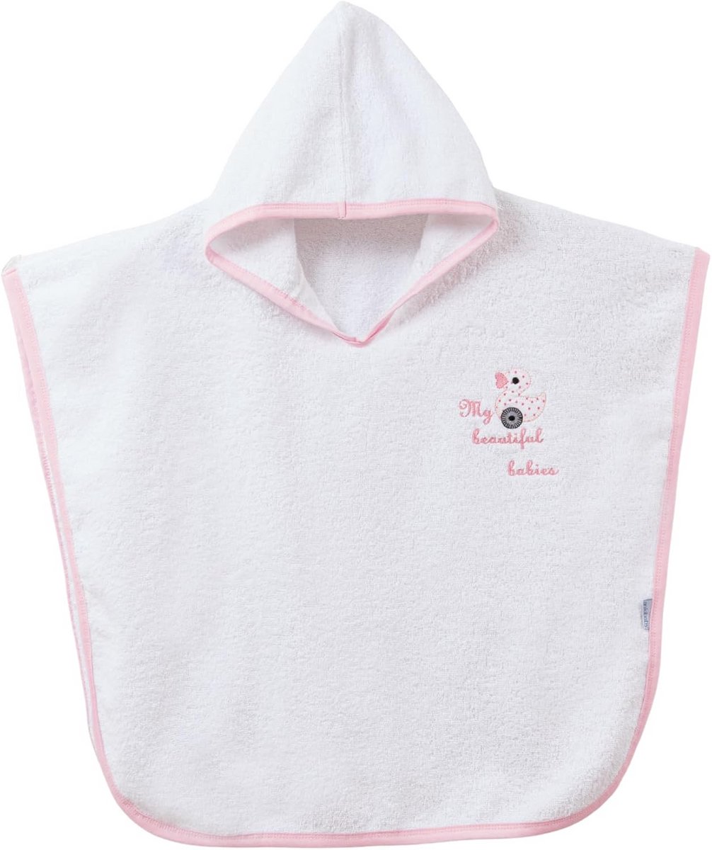Zachte Katoenen Baby Badponcho met Sterren - Absorberende Capuchonhanddoek