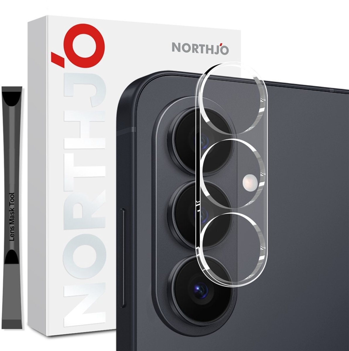 NORTHJO Camera Lens Protector - Geschikt voor Samsung Galaxy S26 Plus Camera Lens Protector - NORTHJO 9H Tempered Glass - Transparant