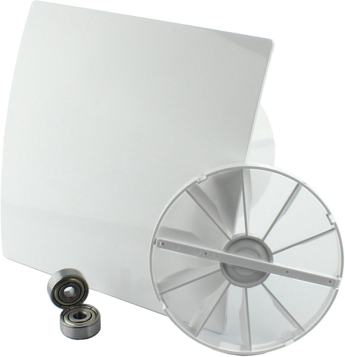 Stil Ventilator Badkamer met Terugslagklep Ø 100 mm - Inbouw Geschikt voor Plafond en Wand