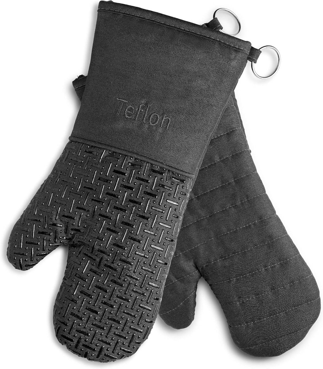 Extra Lange Hittebestendige Ovenwanten met Antislip Silicone voor Oven en Barbecue