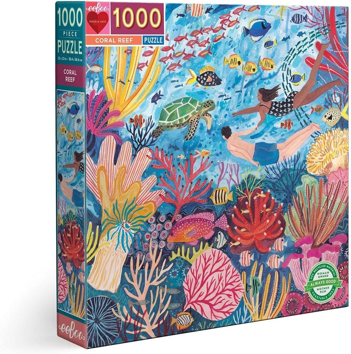 1000 Stuks Legpuzzel Vierkant Koraalrif