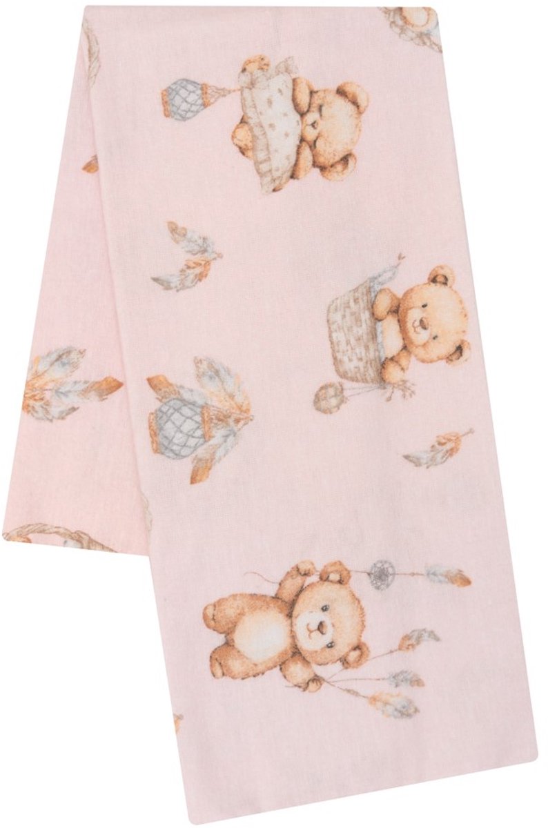 New Baby - Luier - Flanellen katoenen luier roze 70x80 cm - Babyluiers - Luiers - Katoenen luiers - Babyaccessoires - Newborn - Luiers voor baby's