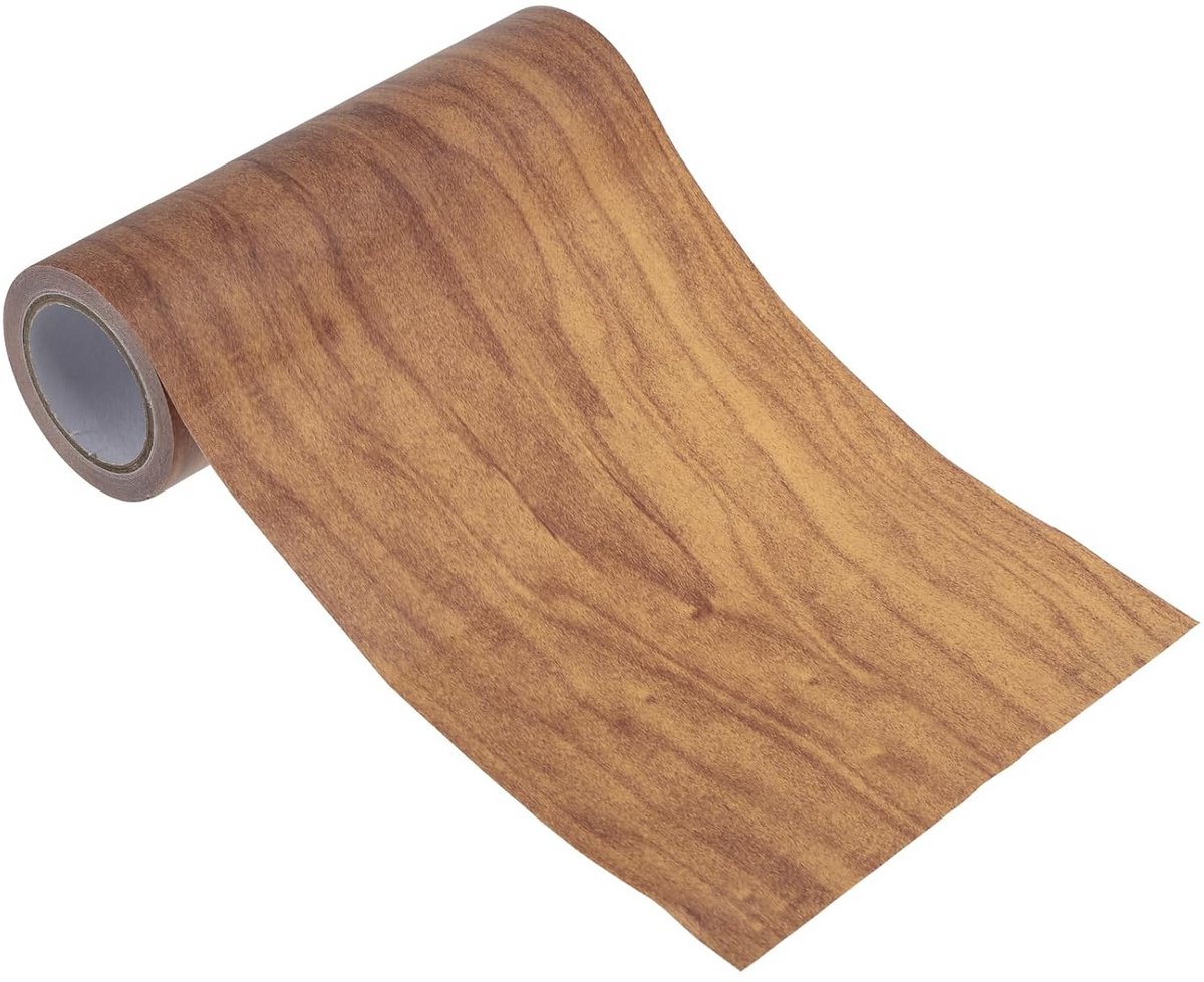 Houten Look Plakband, 150 mm x 4.57 m - Zelfklevende Houtnerf Reparatietape in Tarwe Esdoorn