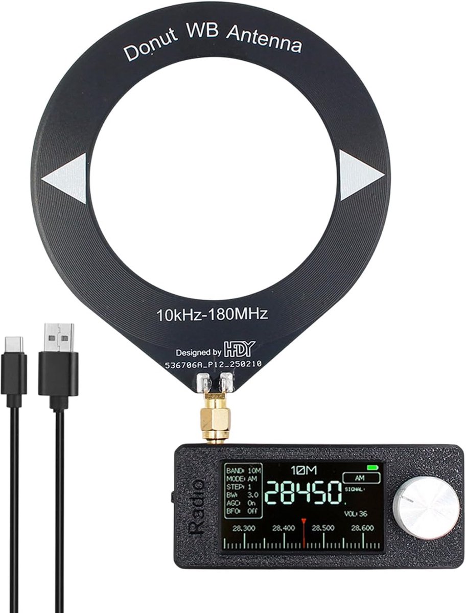 Stereo Radio Ontvanger - FM Radio Luisteren - Draadloos Muziek Genieten - HD IPS Scherm - Compact Formaat