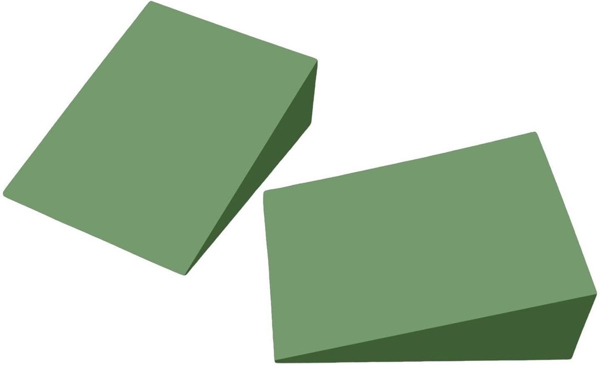 Verhoogde Squat Wig - Balans Board - Knie Stabiliteit - Verbetert Vorm - 9x6x3cm - Groen