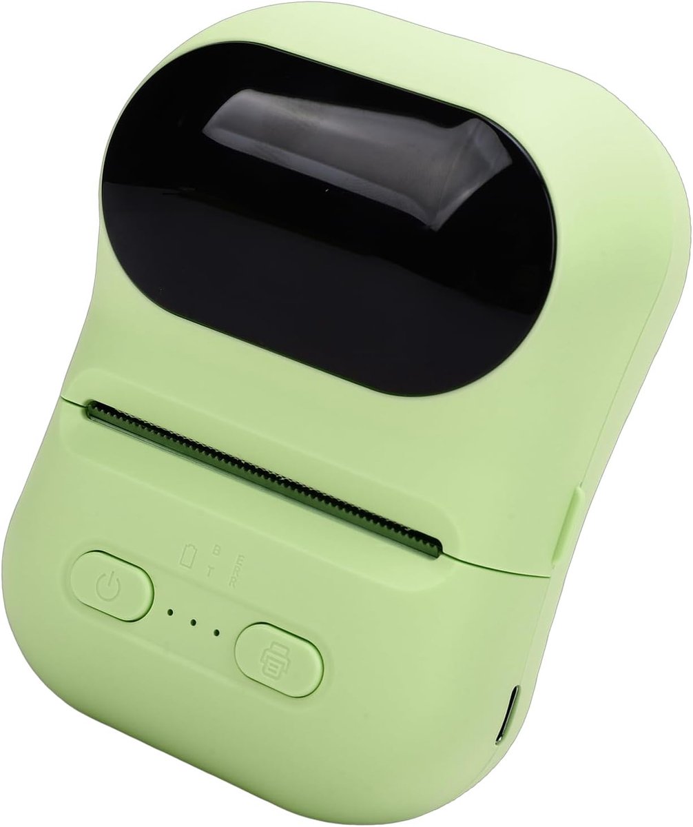 Draagbare Printer - Sticker Printer - Labels Printen - Bluetooth Connectie - 14 x 10 x 7 cm - Groen