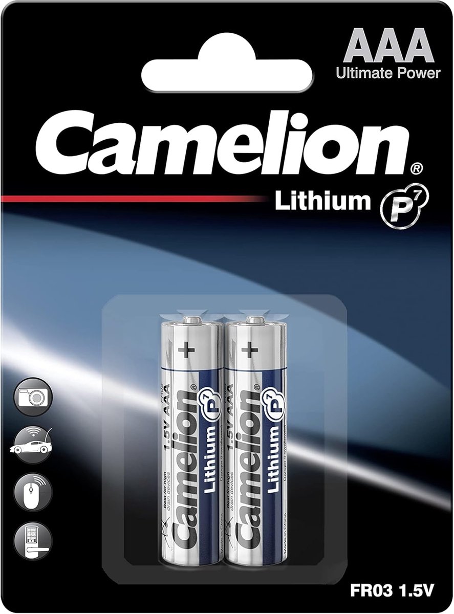 Lithium Batterijen - AAA Energiecellen - Elektronica Voeden - Lange Levensduur - 1100 mAh