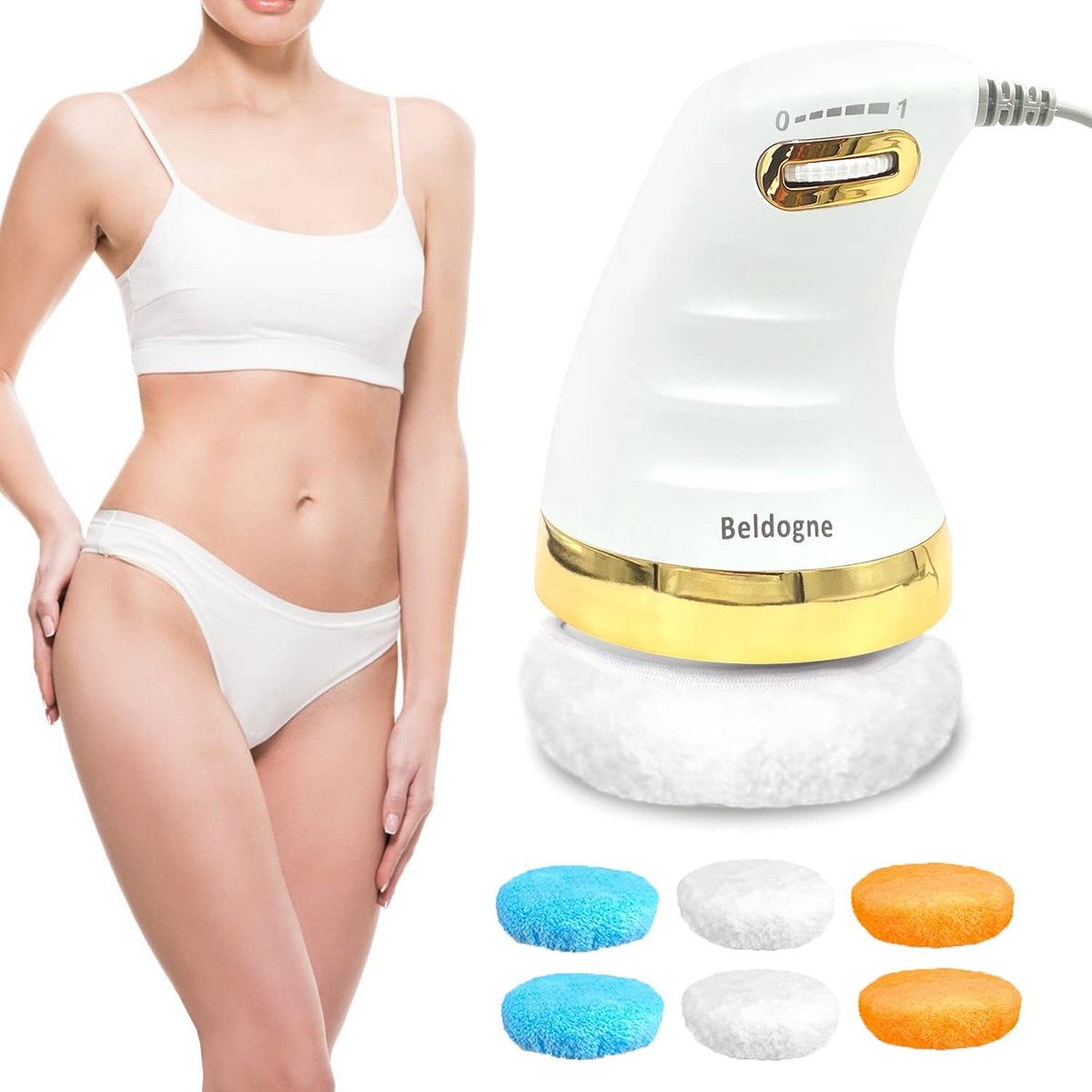 Lichaamsvormer - Body Sculpting Apparaat - Gezichtsbehandelingen - Met 6 Wasbare Pads - 16 x 10 x 10 cm
