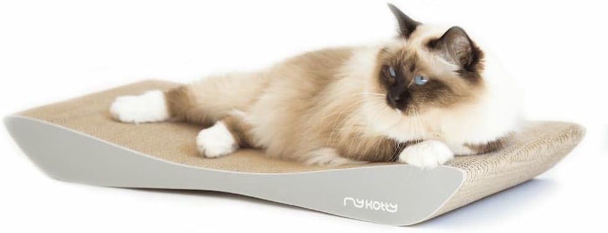 Krabmeubel Kat - Krabkarton Meubel - Katten Verzorgen - Handgemaakt Design - Wit of Zwart