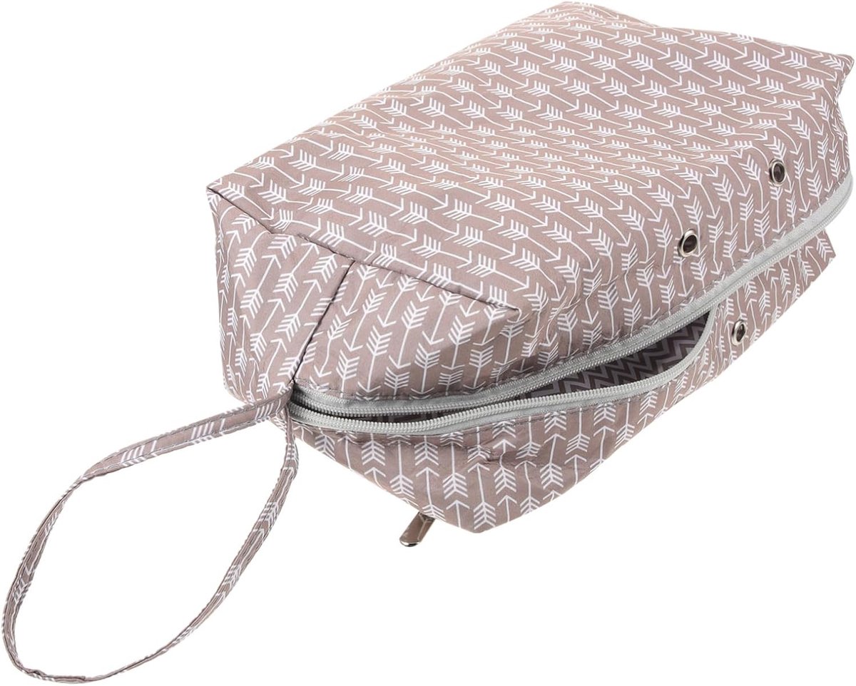 Garen Opbergtas - Hobby Tas - Brei Projecten - Houten Pen Display - 29.5 x 13 x 16.5 cm