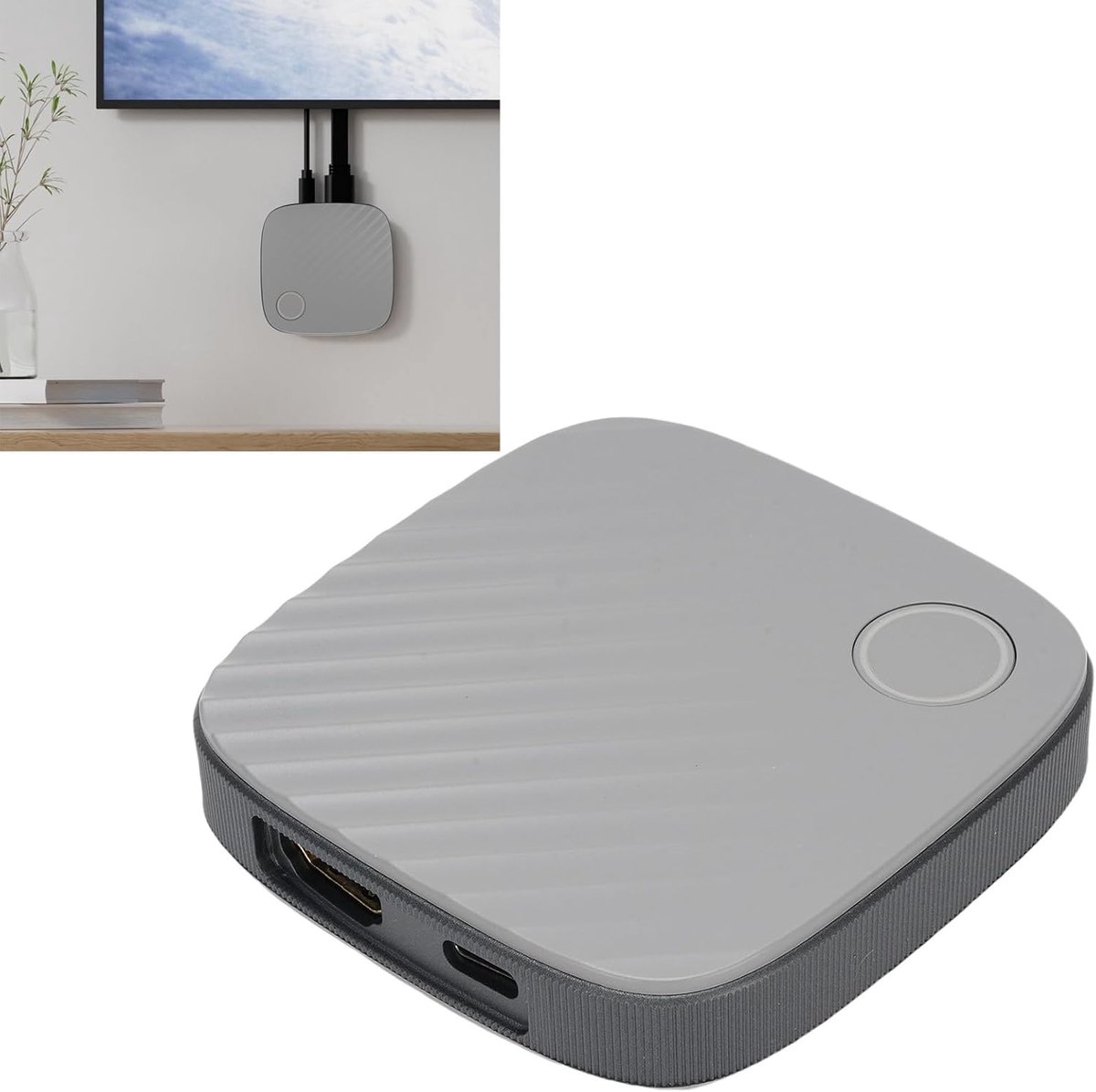 Draadloze HDMI Adapter - Scherm Spiegelen - Presenteren - 50 Meter Bereik - 4K Resolutie - Grijs