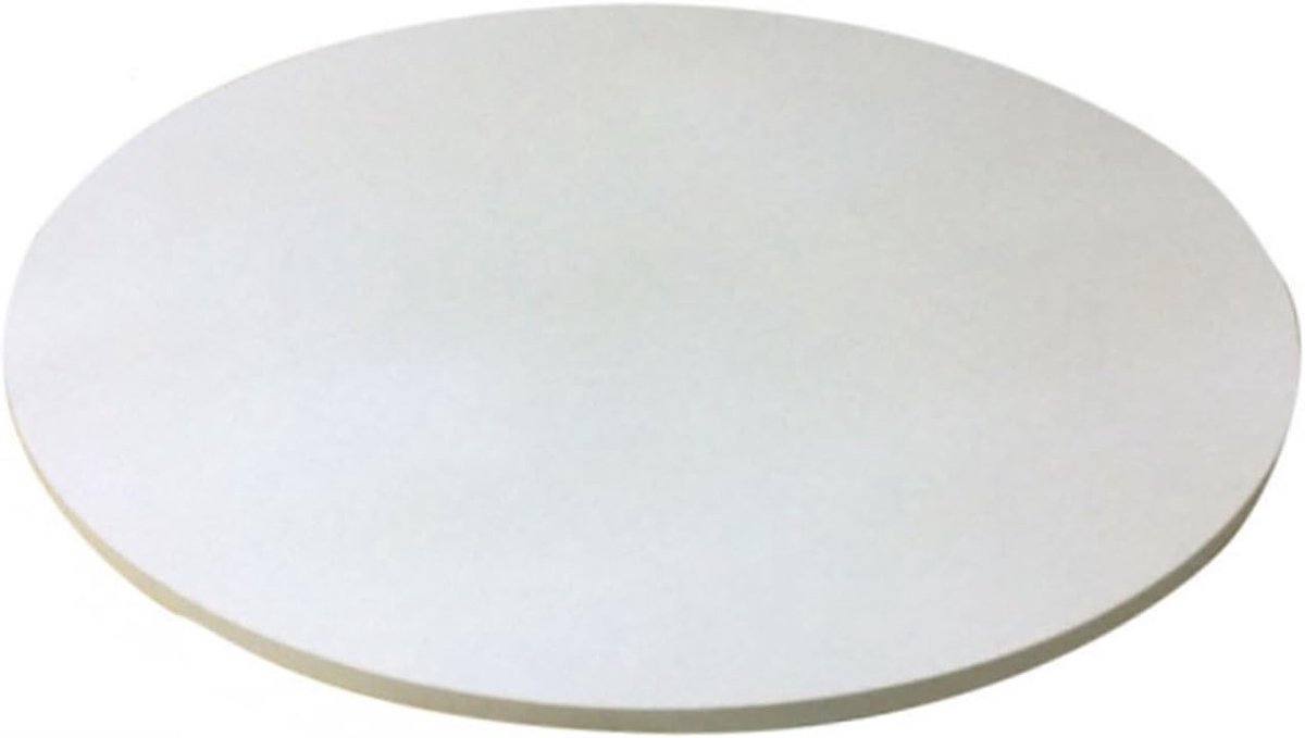 Draaiblad Eettafel - Rond Bord - Thuis Dineren - Verdikt Massief Hout - 50cm Doorsnede - Wit