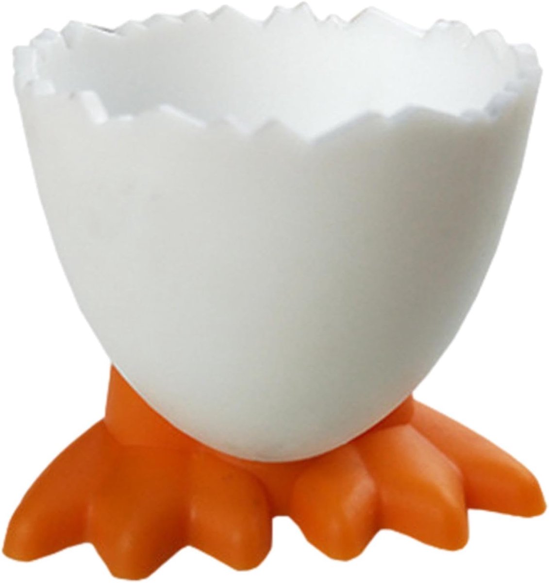 Eierdophouder - Eierrekje - Ontbijt Serveren - Dierenpoot Design - 5.5 cm - Oranje